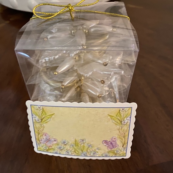 Set of 6 handmade beaded napkin rings napkin holders - Picture 5 of 6